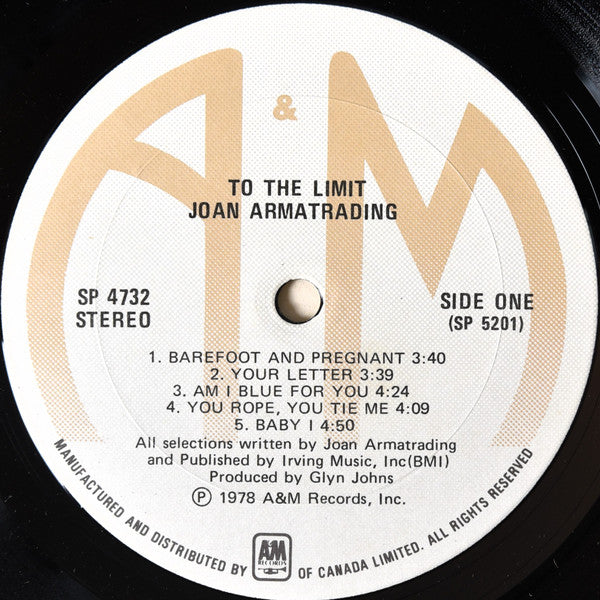 Joan Armatrading – To The Limit - 1978 Original in Shrinkwrap