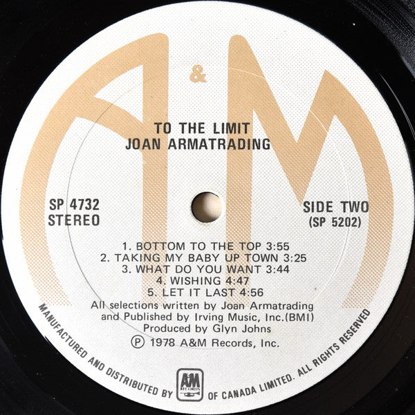 Joan Armatrading – To The Limit - 1978 Original in Shrinkwrap