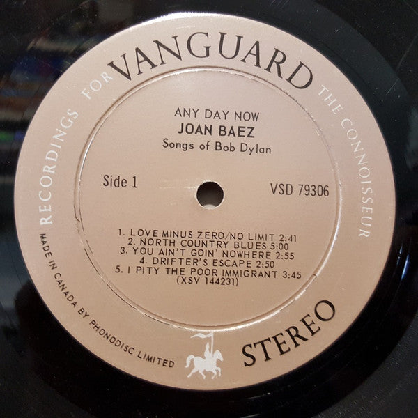 Joan Baez – Any Day Now - 1968 Original, Bargain
