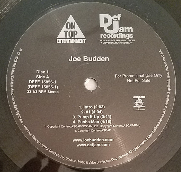 Joe Budden – Joe Budden - Original US Promo Pressing