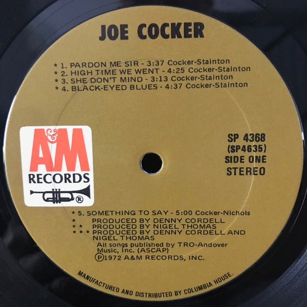 Joe Cocker – Joe Cocker - 1972 Pressing