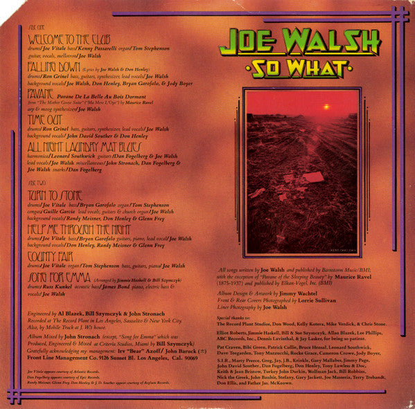 Joe Walsh – So What - 1974