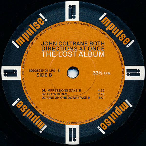 John Coltrane – Both Directions At Once The Lost Album - Original US Mono Pressing