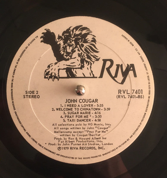 John Cougar – John Cougar - 1979 Original
