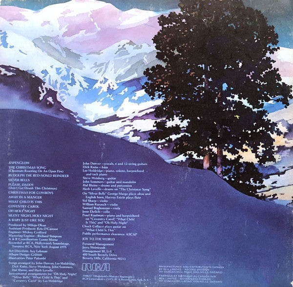 John Denver – Rocky Mountain Christmas - 1975 Original, Near Mint - Vinyl Pursuit Inc 