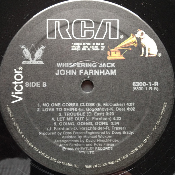 John Farnham – Whispering Jack - 1986 VinylPursuit.com