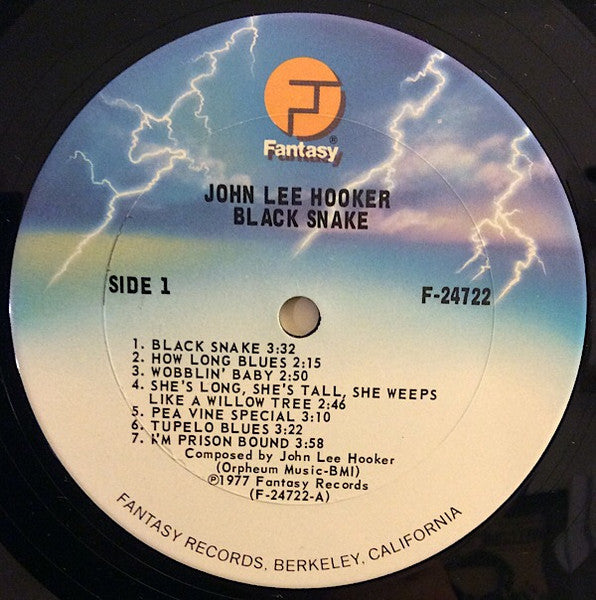 John Lee Hooker – Black Snake -  1977 US Original