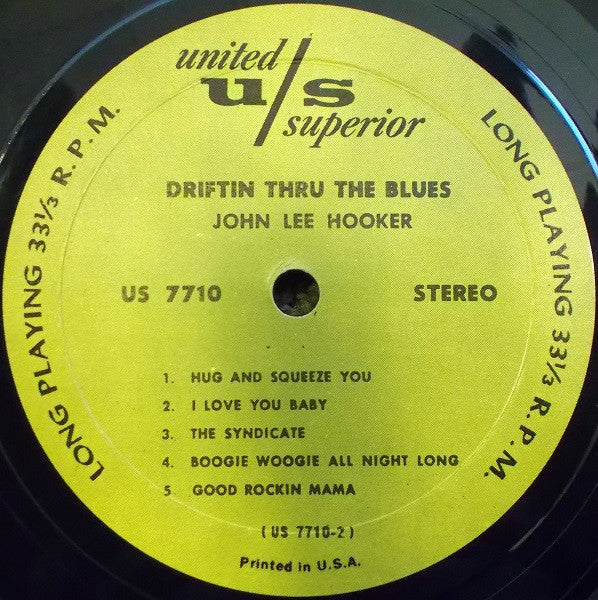 John Lee Hooker – Driftin' Thru The Blues US Pressing