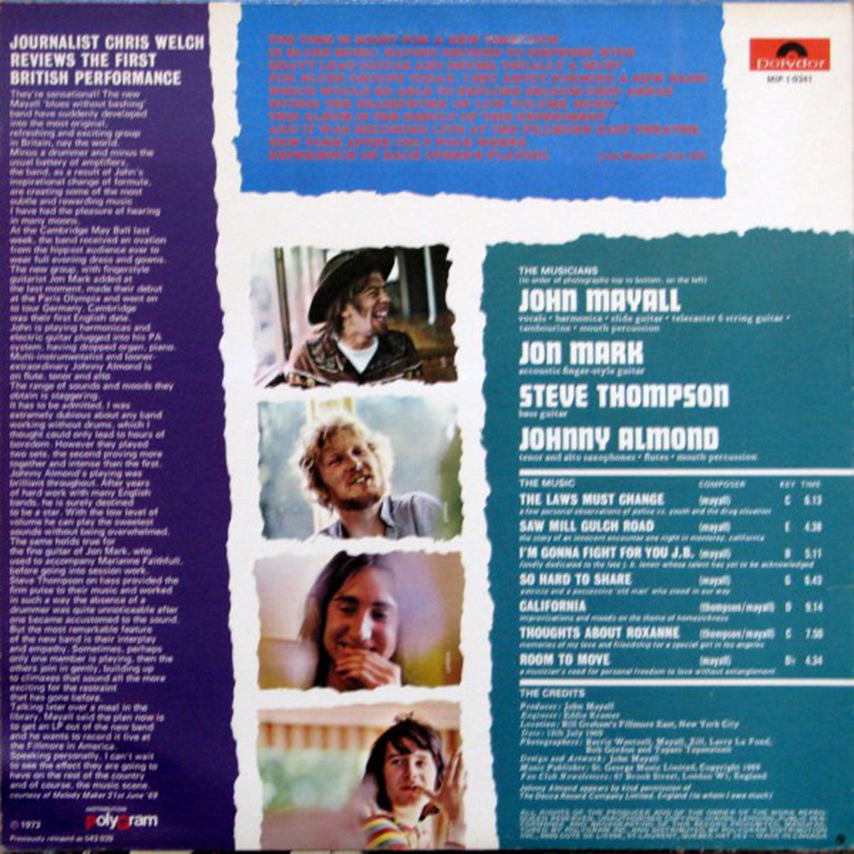 John Mayall – The Turning Point - 1969 Original!