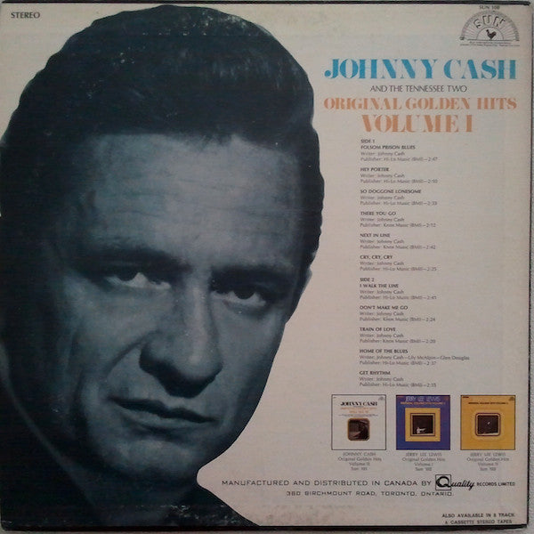 Johnny Cash – Original Golden Hits Volume 1 - 1969 Original Sun Pressing