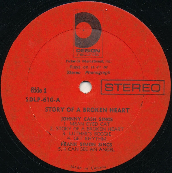 Johnny Cash, Frank Simon, Jan Howard, Bobby Austin – Story of a broken heart