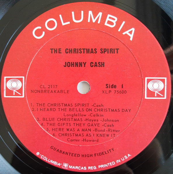 Johnny Cash – The Christmas Spirit US Pressing