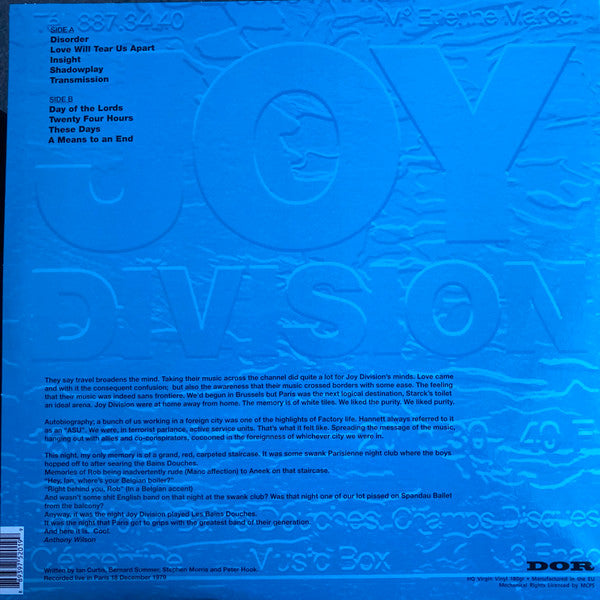 Joy Division – Les Bains Douches - Sealed!