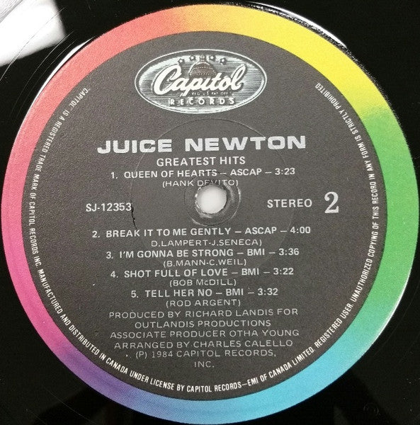 Juice Newton – Greatest Hits - 1984 Original