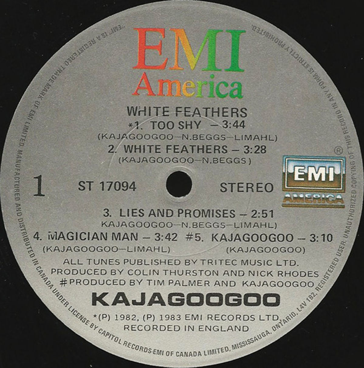 Kajagoogoo – White Feathers - 1983