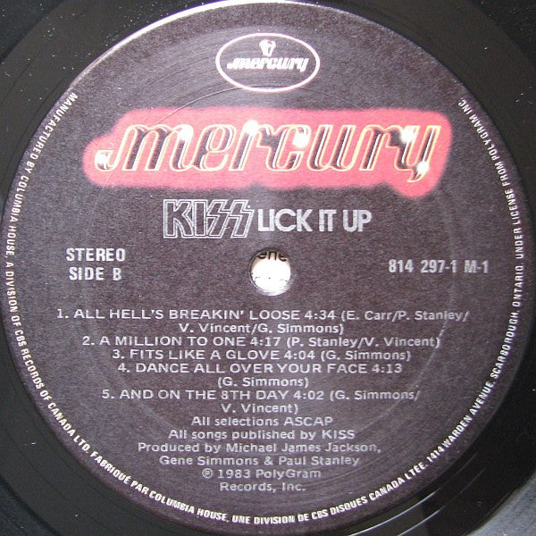 Kiss – Lick It Up - 1983 Original