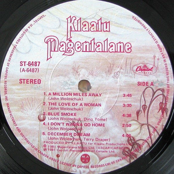 Klaatu – Magentalane VinylPursuit.com