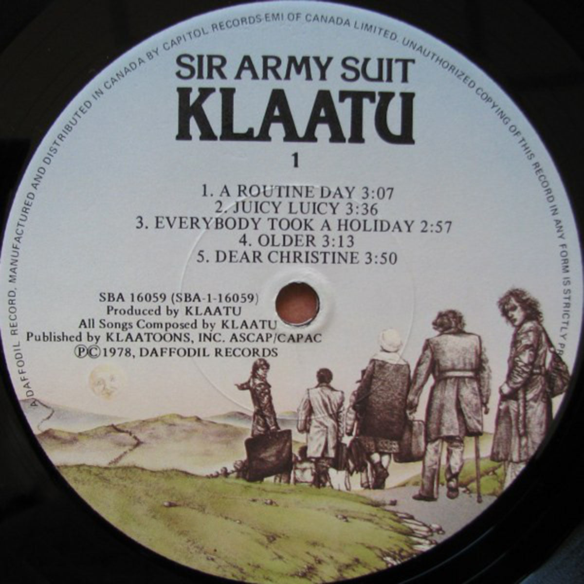 Klaatu – Sir Army Suit - 1978