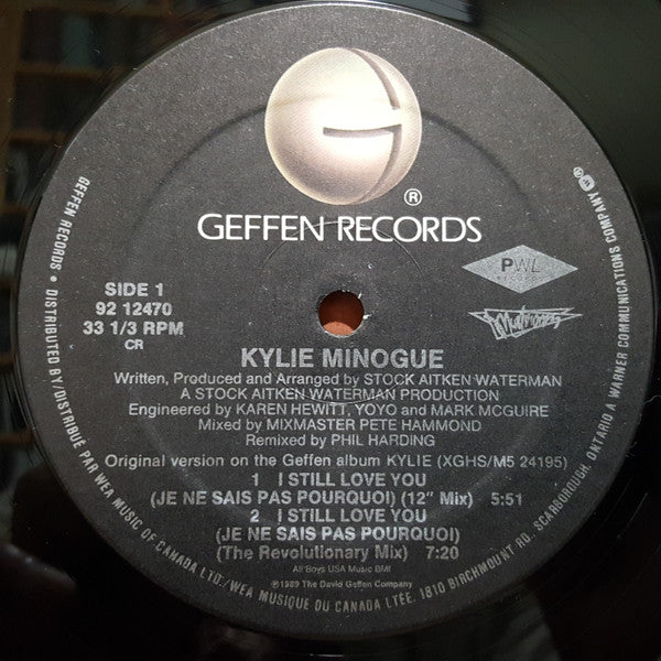 Kylie Minogue – I Still Love You (Je Ne Sais Pas Pourquoi) - 1989 Original, Rare