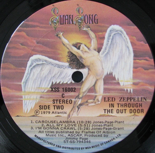 Led Zeppelin – In Through The Out Door -  1979 Original D Variant Vinyl Pursuit Inc