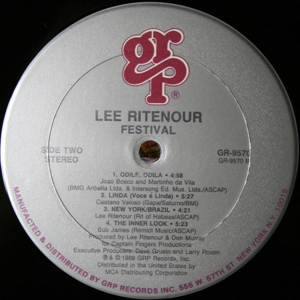 Lee Ritenour – Festival - US 1988 Original - Vinyl Pursuit Inc