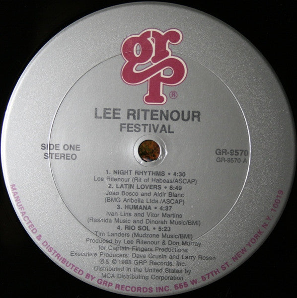 Lee Ritenour – Festival - US 1988 Original - Vinyl Pursuit Inc