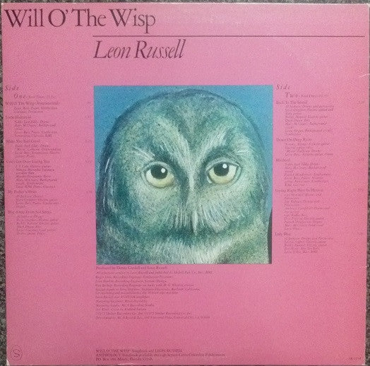 Leon Russell – Will O' The Wisp - 1975 US Original