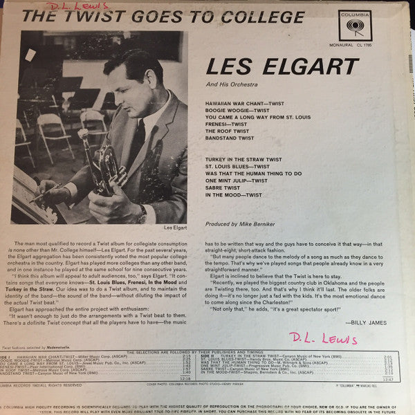 Les Elgart And His Orchestra – The Twist Goes To College