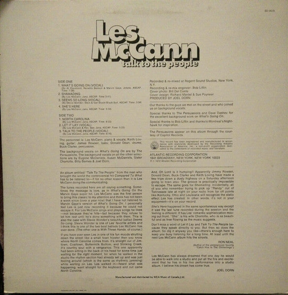 Les McCann – Talk To The People