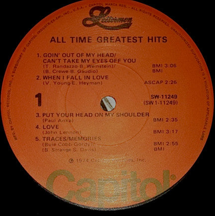 Lettermen – All-Time Greatest Hits US Pressing