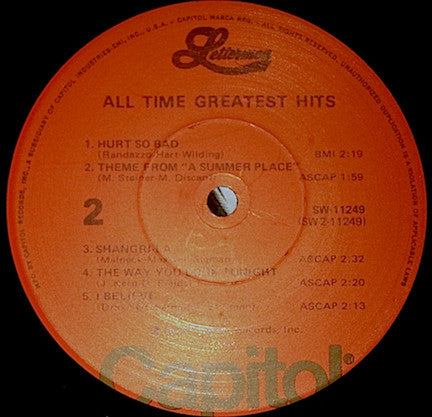 Lettermen – All-Time Greatest Hits US Pressing