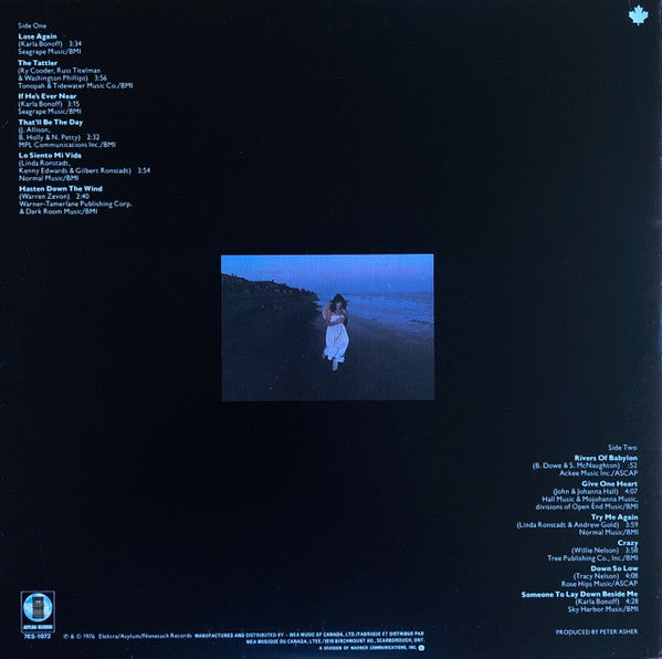 Linda Ronstadt – Hasten Down The Wind - 1976 Original, Bargain!