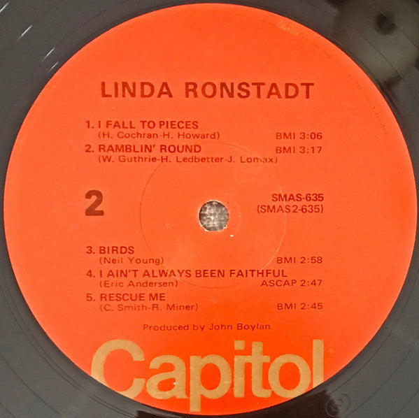 Linda Ronstadt – Linda Ronstadt US Pressing – Vinyl Pursuit Inc