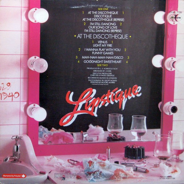 Lipstique – At The Discotheque - 1977 Original Pressing