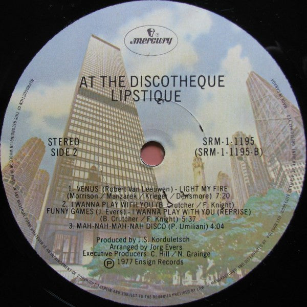 Lipstique – At The Discotheque - 1977 Original Pressing
