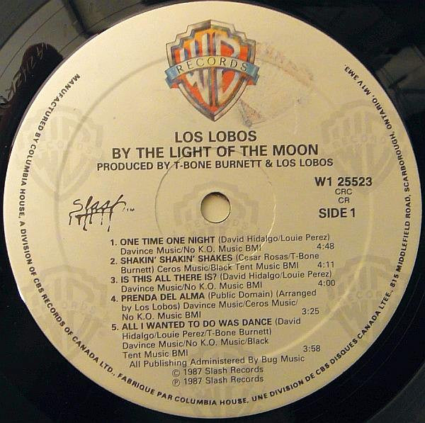 Los Lobos – By The Light Of The Moon - 1987 Vinyl Pursuit Inc