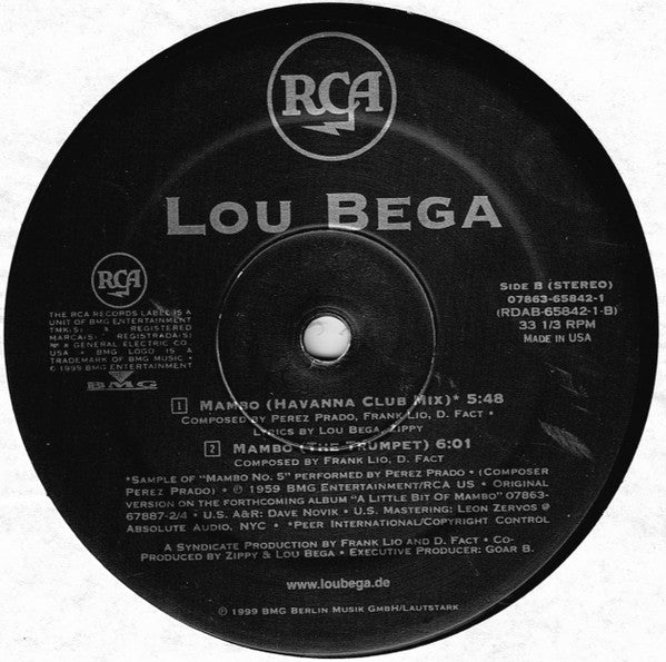 Lou Bega – Mambo No 5 (A Little Bit Of...) - 1999 US Original in Shrinkwrap!