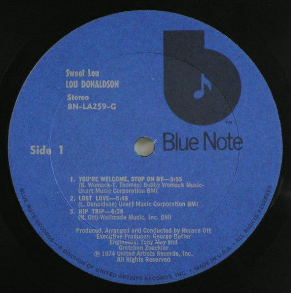 Lou Donaldson – Sweet Lou US Pressing