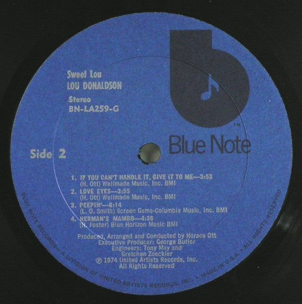 Lou Donaldson – Sweet Lou US Pressing