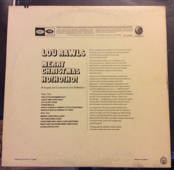 Lou Rawls – Merry Christmas. Ho! Ho! Ho!
