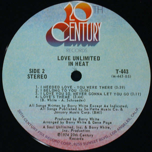 Love Unlimited – In Heat US Pressing