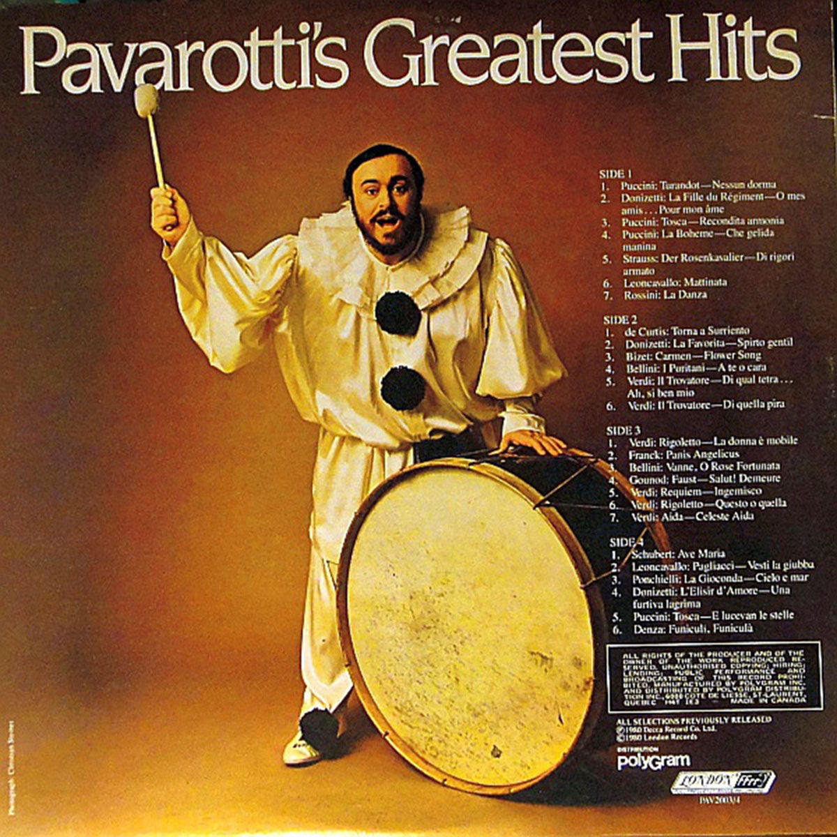 Luciano Pavarotti – Pavarotti's Greatest Hits VinylPursuit.com