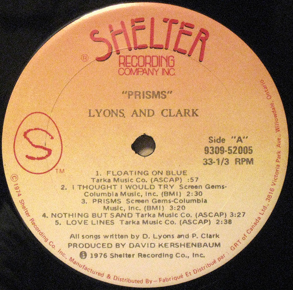 Lyons And Clark – Prisms