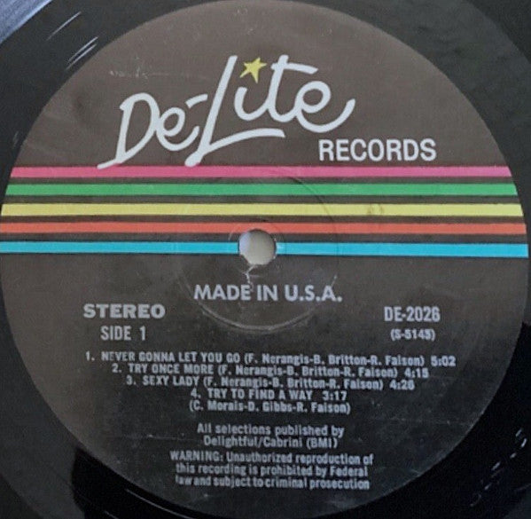 Made In USA. – Made In USA- US 1977 Original - Vinyl Pursuit Inc