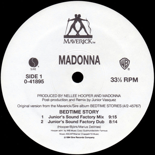 Madonna – Bedtime Story - 1985 US Original