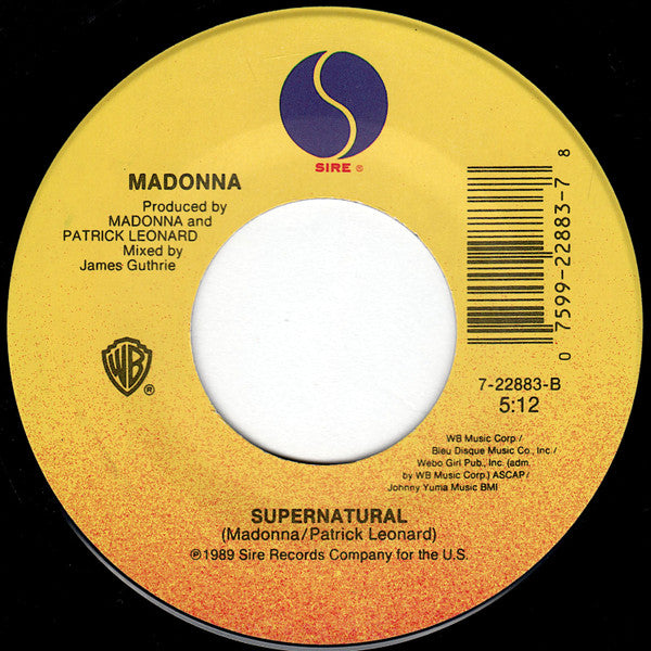 Madonna – Cherish US Pressing