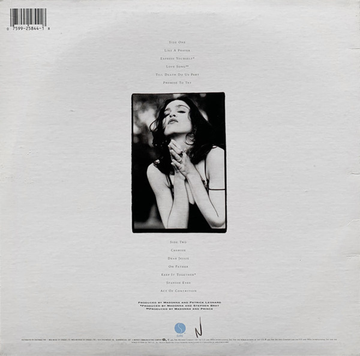Madonna – Like A Prayer - 1989 Original