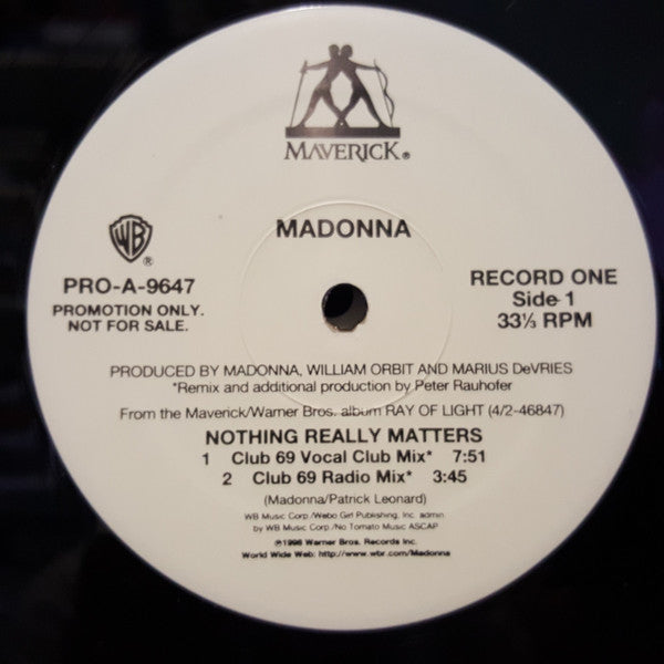 Madonna – Nothing Really Matters - 1998 US Promo Pressing!