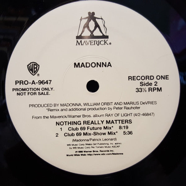 Madonna – Nothing Really Matters - 1998 US Promo Pressing!