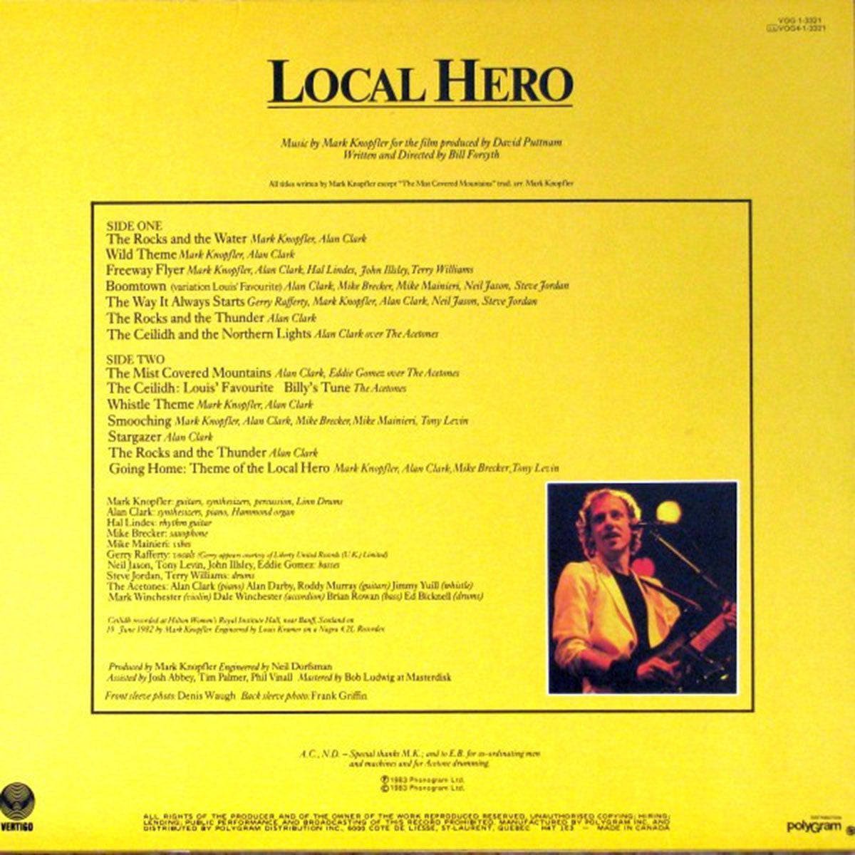 Mark Knopfler – Local Hero - 1983 Original!